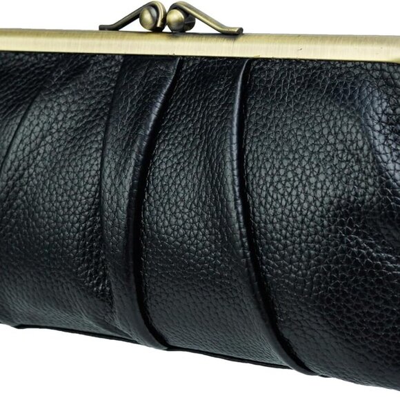 Soft Leather Wallets for Women Compact Bifold RFID Clutch Wallet Ladies Coin Pur - Picture 1 of 8